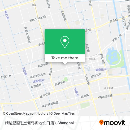 精途酒店(上海南桥地铁口店) map
