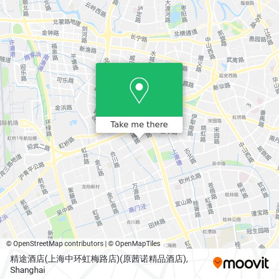 精途酒店(上海中环虹梅路店)(原茜诺精品酒店) map