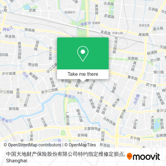 中国大地财产保险股份有限公司特约指定维修定损点 map
