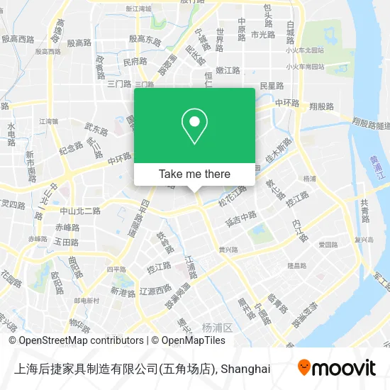 上海后捷家具制造有限公司(五角场店) map