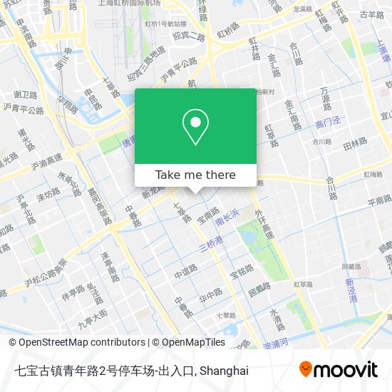 七宝古镇青年路2号停车场-出入口 map