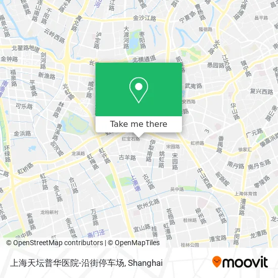 上海天坛普华医院-沿街停车场 map