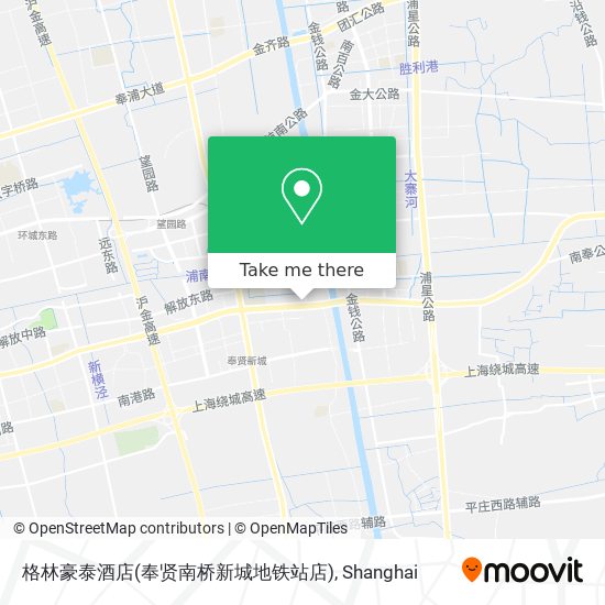 格林豪泰酒店(奉贤南桥新城地铁站店) map