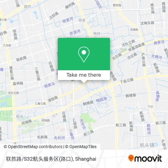 联胜路/S32航头服务区(路口) map