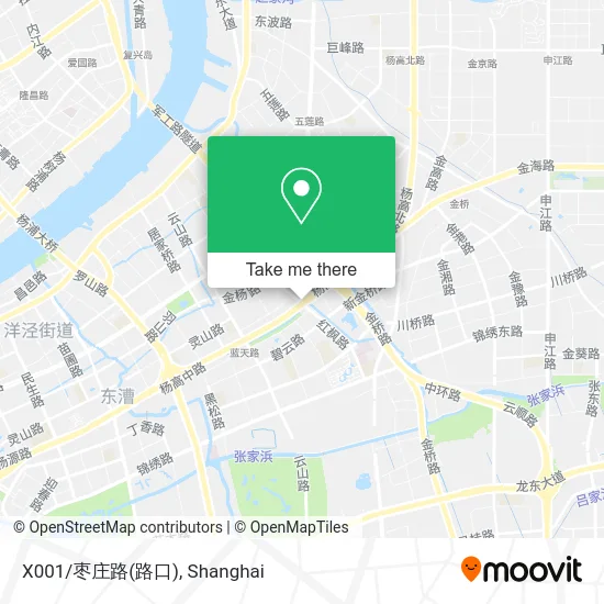 X001/枣庄路(路口) map