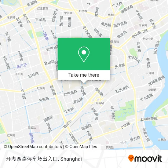 环湖西路停车场出入口 map
