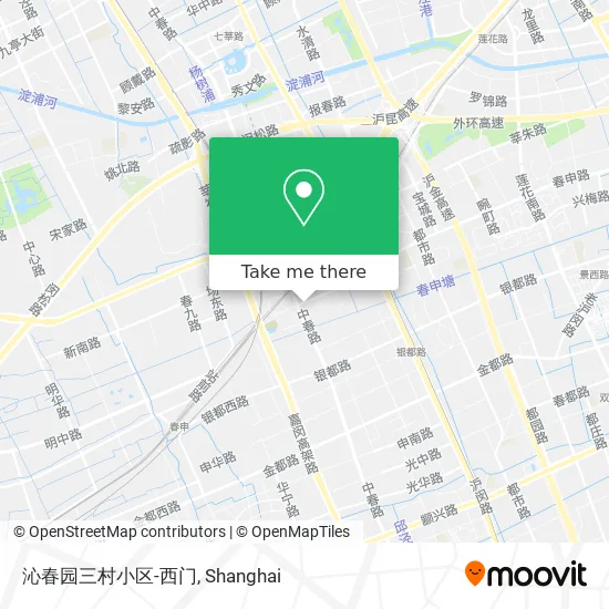 沁春园三村小区-西门 map