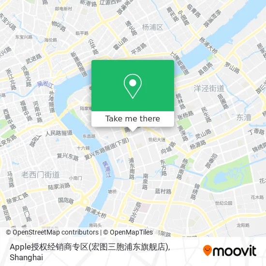 Apple授权经销商专区(宏图三胞浦东旗舰店) map