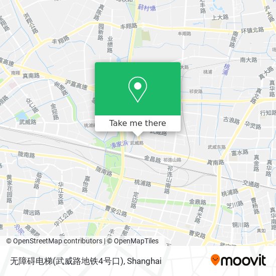 无障碍电梯(武威路地铁4号口) map
