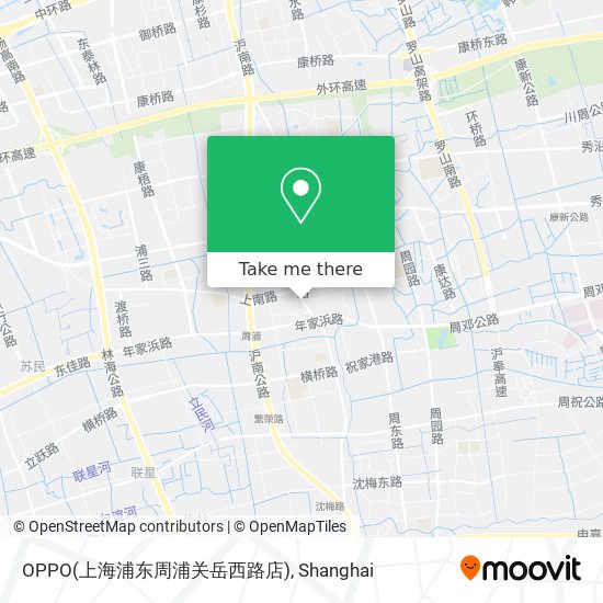 OPPO(上海浦东周浦关岳西路店) map