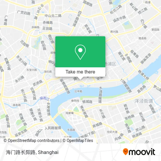海门路长阳路 map