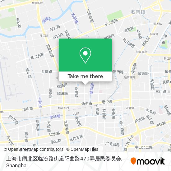 上海市闸北区临汾路街道阳曲路470弄居民委员会 map