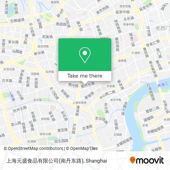 上海元盛食品有限公司(南丹东路) map