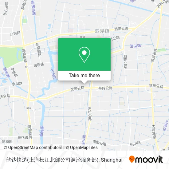 韵达快递(上海松江北部公司洞泾服务部) map