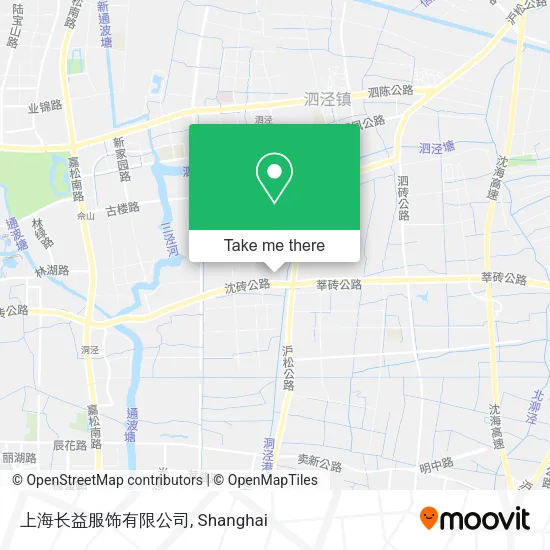 上海长益服饰有限公司 map