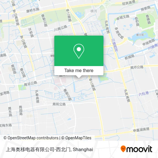 上海奥移电器有限公司-西北门 map
