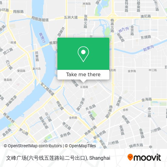 文峰广场(六号线五莲路站二号出口) map