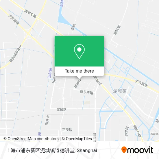 上海市浦东新区泥城镇道德讲堂 map