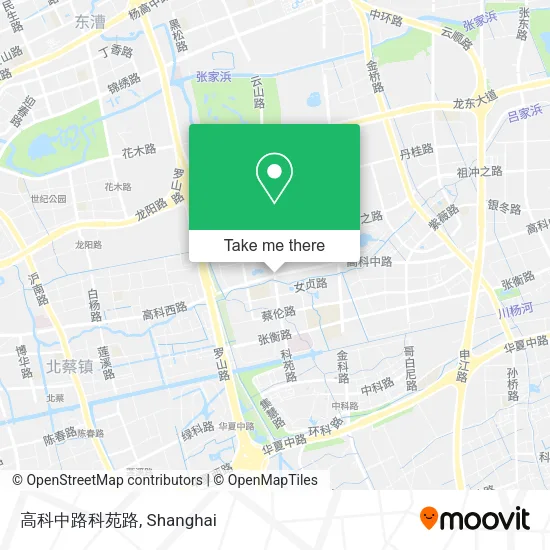高科中路科苑路 map