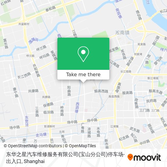 东华之星汽车维修服务有限公司(宝山分公司)停车场-出入口 map