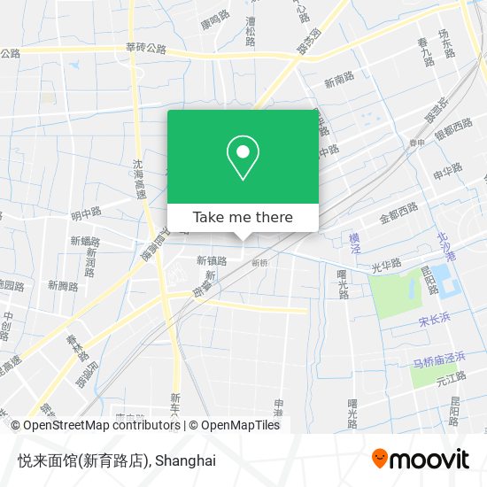 悦来面馆(新育路店) map