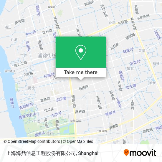 上海海鼎信息工程股份有限公司 map