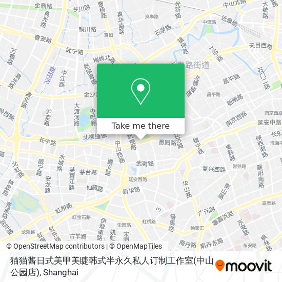 猫猫酱日式美甲美睫韩式半永久私人订制工作室(中山公园店) map