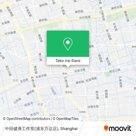 中田健身工作室(浦东万达店) map