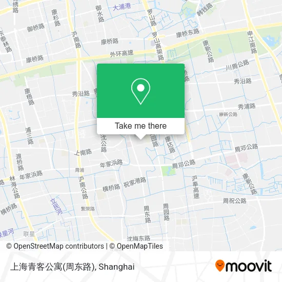 上海青客公寓(周东路) map