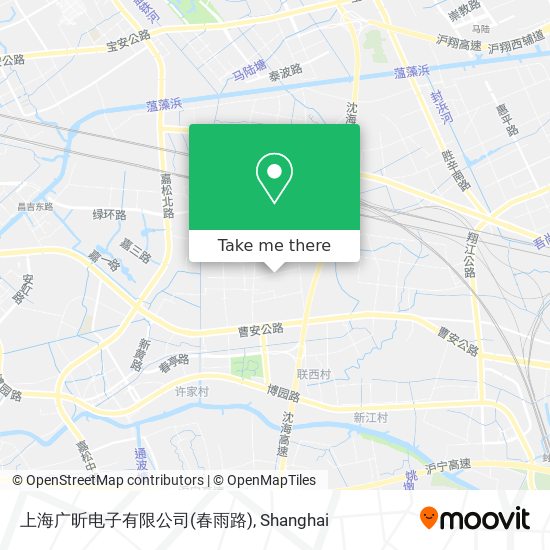 上海广昕电子有限公司(春雨路) map