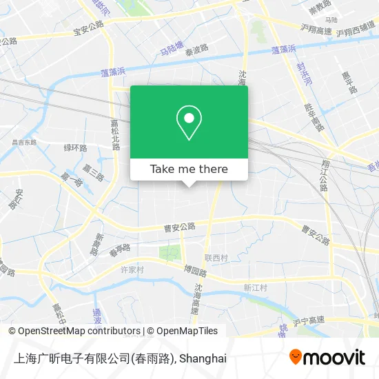 上海广昕电子有限公司(春雨路) map