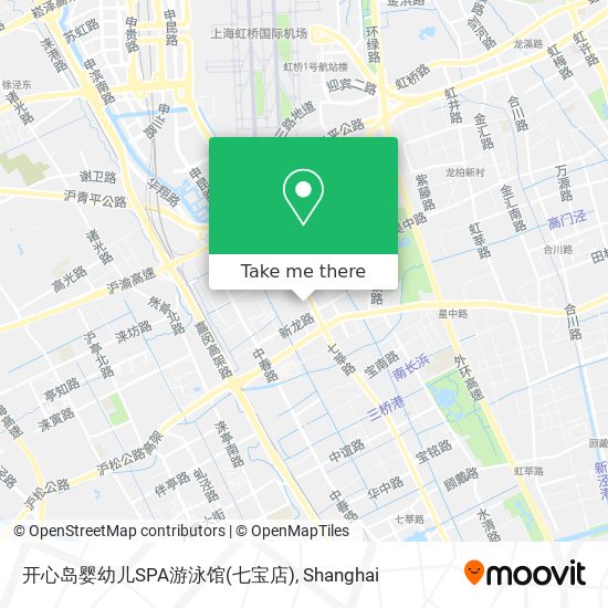 开心岛婴幼儿SPA游泳馆(七宝店) map