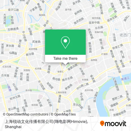 上海锐动文化传播有限公司(嗨电影网Himovie) map