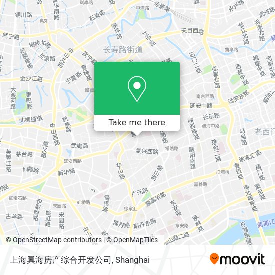 上海興海房产综合开发公司 map