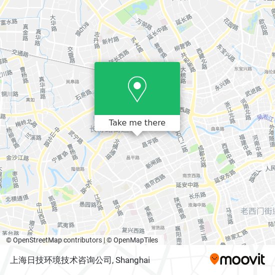 上海日技环境技术咨询公司 map