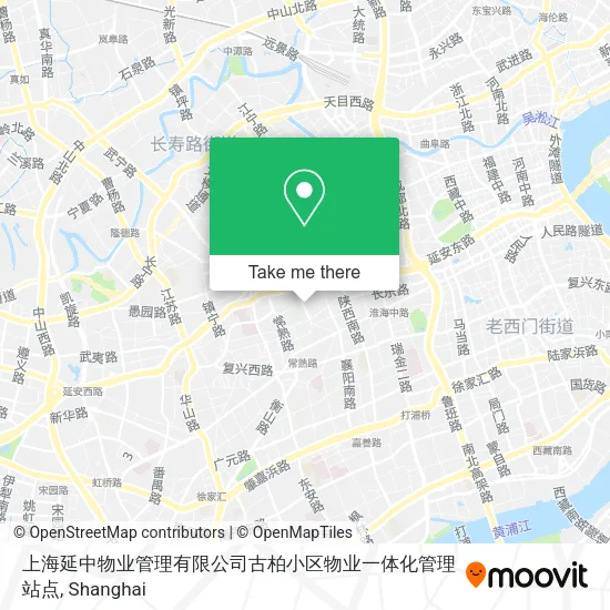 上海延中物业管理有限公司古柏小区物业一体化管理站点 map