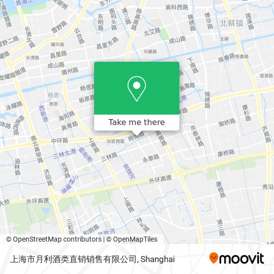 上海市月利酒类直销销售有限公司 map
