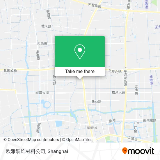 欧雅装饰材料公司 map