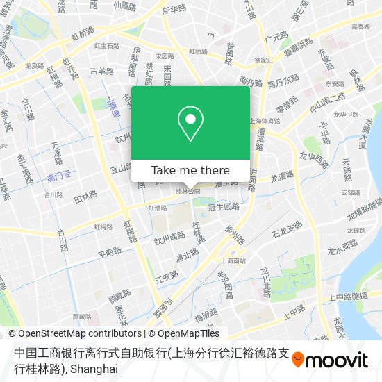 中国工商银行离行式自助银行(上海分行徐汇裕德路支行桂林路) map
