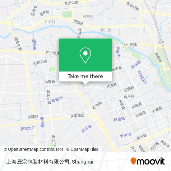 上海晟宗包装材料有限公司 map