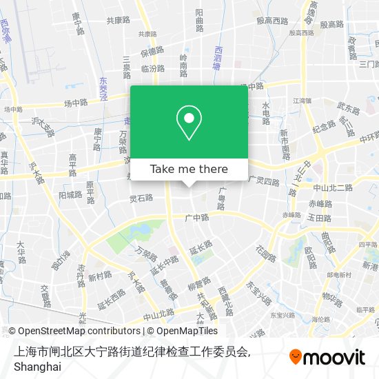 上海市闸北区大宁路街道纪律检查工作委员会 map