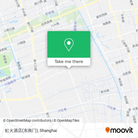 虹火酒店(东南门) map