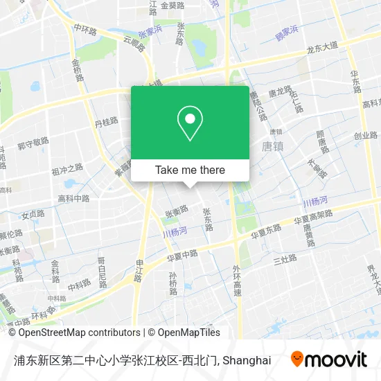 浦东新区第二中心小学张江校区-西北门 map