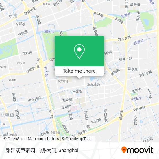 张江汤臣豪园二期-南门 map