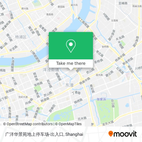 广洋华景苑地上停车场-出入口 map