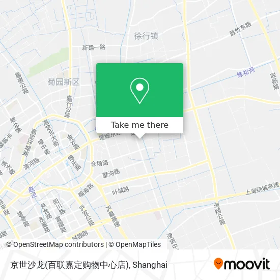 京世沙龙(百联嘉定购物中心店) map