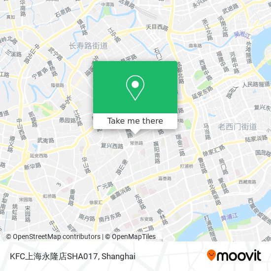 KFC上海永隆店SHA017 map