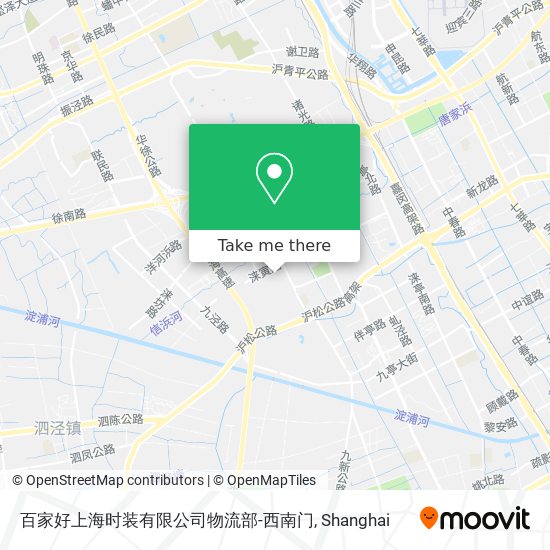 百家好上海时装有限公司物流部-西南门 map