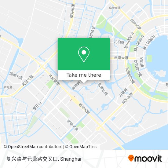 复兴路与元鼎路交叉口 map