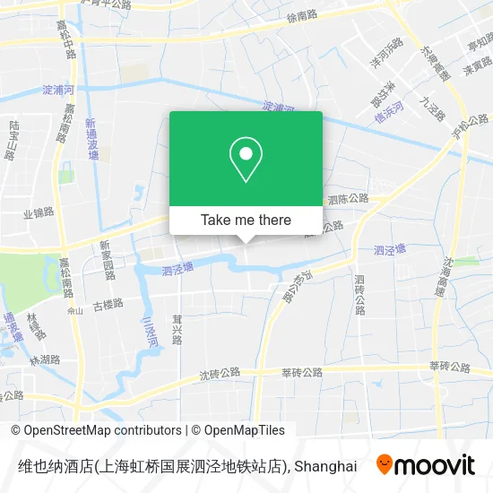 维也纳酒店(上海虹桥国展泗泾地铁站店) map